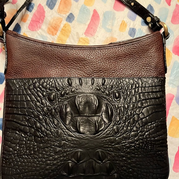 NWT Brahmin beautiful crossbody bag. Gorgeous 3 different leathers, Leopard - Picture 8 of 11